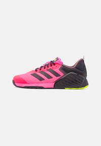 adidas Performance DROPSET 3 UNISEX - Chaussures fitness - lucid pink/semi blue/shadow fig