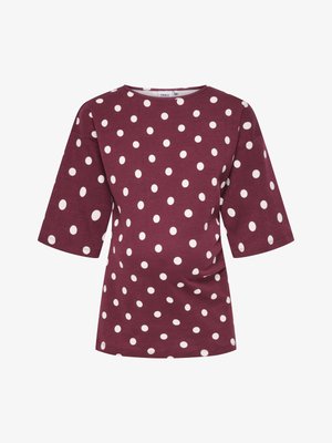 ONLY MATERNITY, OLMLIA - T-shirt imprimé - burgundy