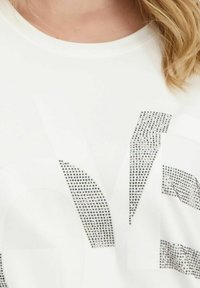 Monari MIT STRASS SCHRIFT  (408542) - T-Shirt print - off white