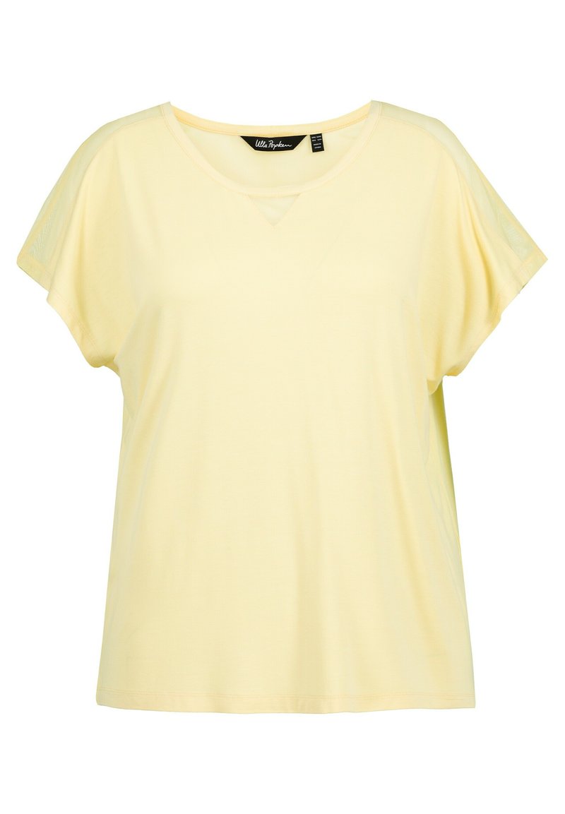 Ulla Popken T-shirt print lichtgeel Ulla Popken T-shirt print lichtgeel