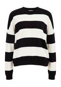 WE Fashion Stickad tröja - black