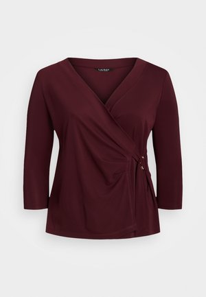Langarmshirt - bordeaux