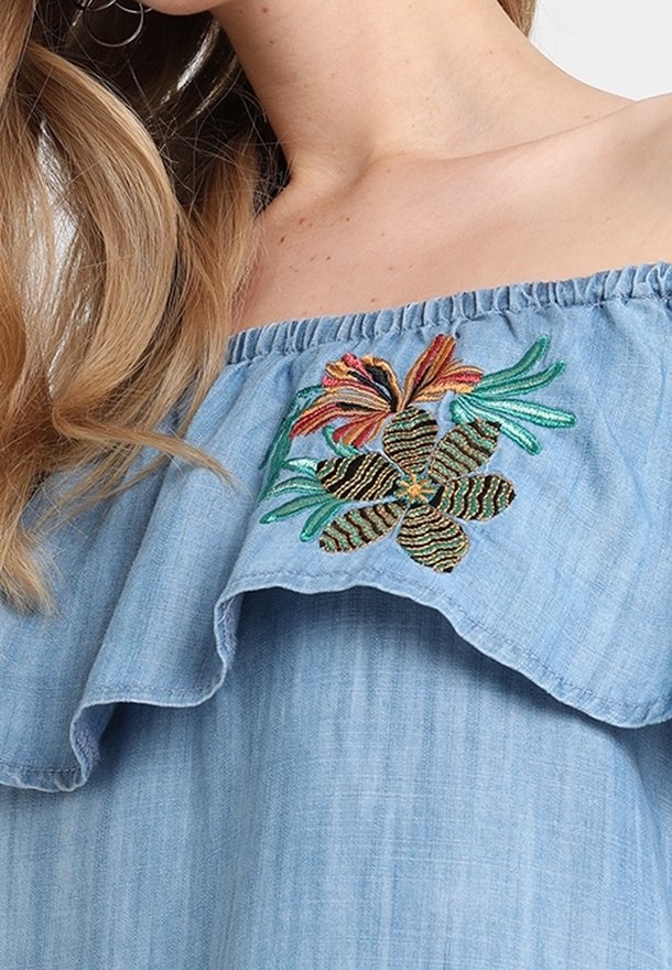 Mavi Denim dress - light-blue denim - (Pre-owned) - Zalando.ie