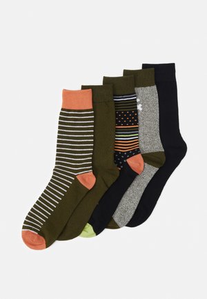 JACGREENISH SOCK 5 PACK - Ponožky - rifle green
