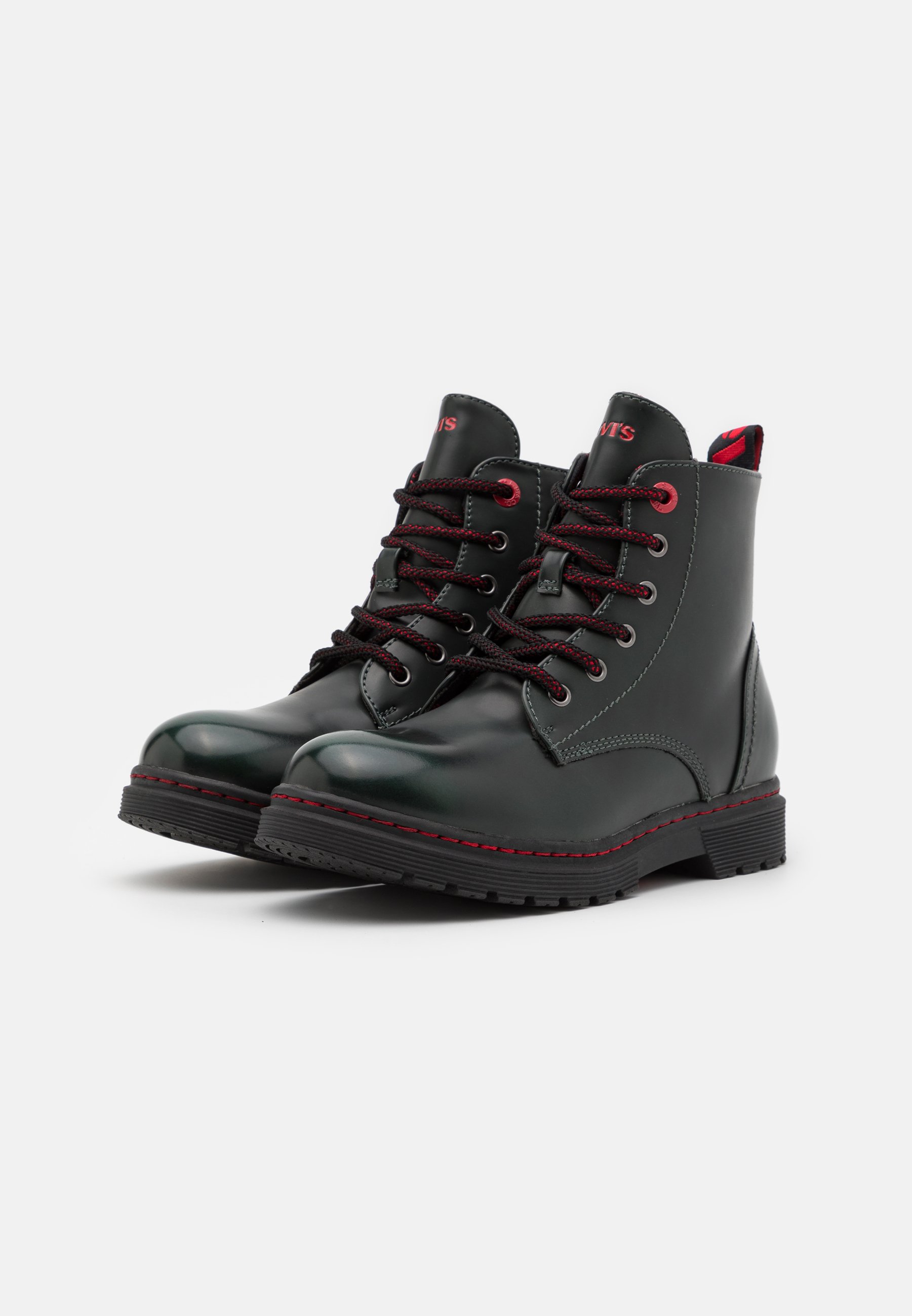 Levi's® CLOVER HIGH UNISEX - Botines con cordones - green/red/verde -  Zalando.es