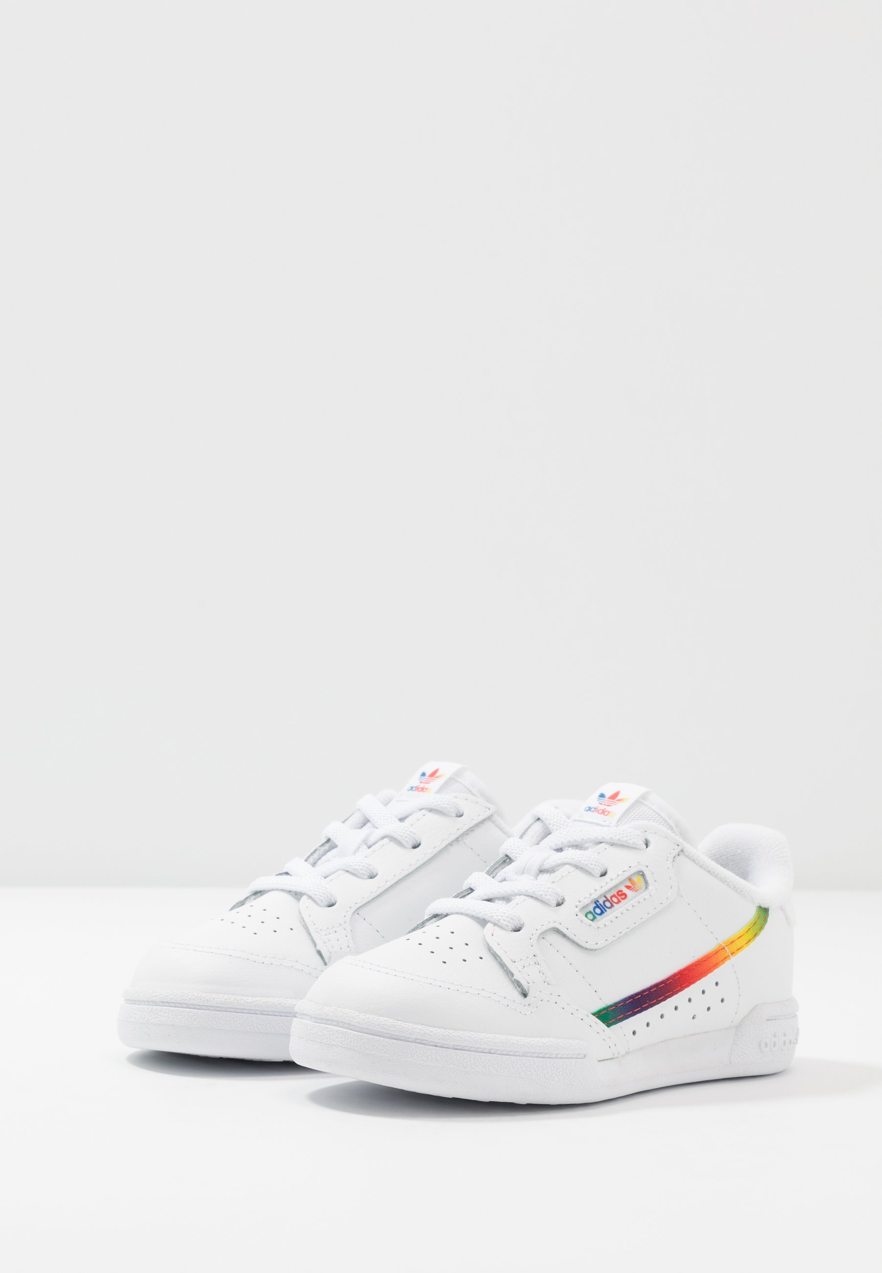 adidas originals continental 80 trainers in black and white