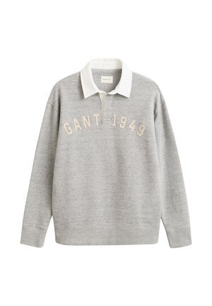 GANT, HEATHER RUGGER - Poloshirts - grey melange