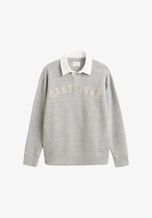 GANT, HEATHER RUGGER - Poloshirt - grey melange