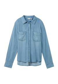 Užsagstoma palaidinė - mid stone blue denim