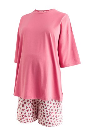 Next REGULAR FIT - MATERNITY SHORT SET  - Set lenjerie de noapte - pink heart