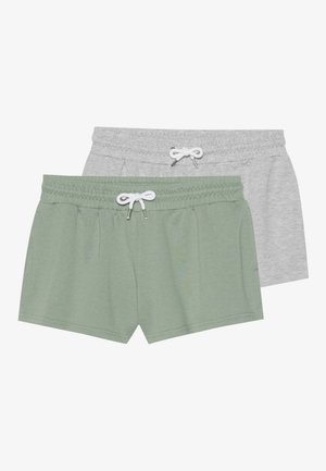 Even&Odd by Zalando 2 PACK - Shorts - mottled grey/light green