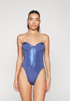 Norma Kamali CORSET MIO - Badedrakt - military blue