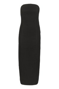 TUBINA LONG DRESS - Maxikjole - dark black wash