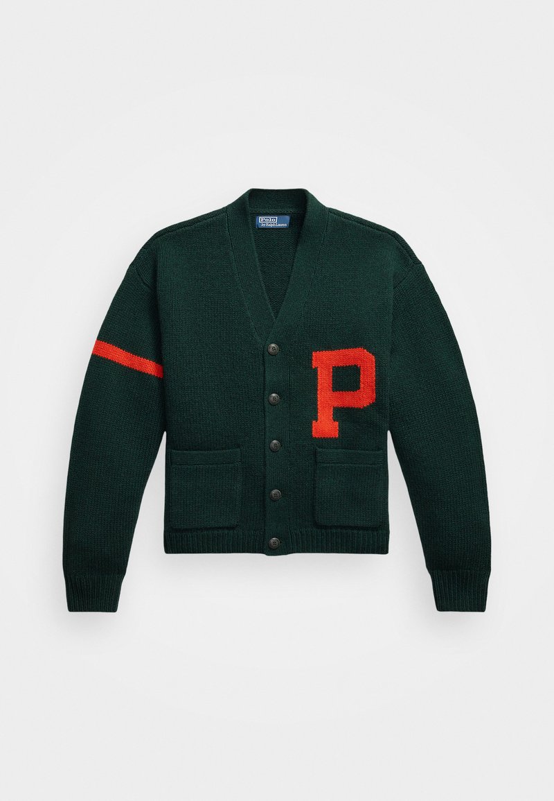 Polo Ralph Lauren WOOL LETTER CARDIGAN Strickjacke moss/agate
