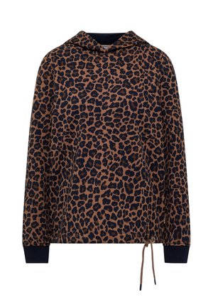 Cecil, SWEATSHIRT MIT KAPUZE UND LEO-MUSTER - Sweat à capuche - creamy mocha