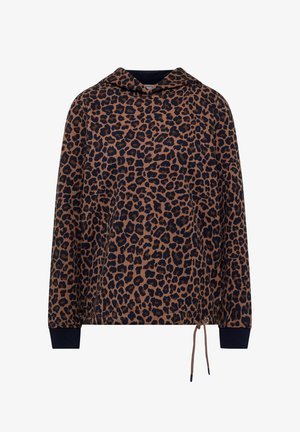 Cecil, SWEATSHIRT MIT KAPUZE UND LEO-MUSTER - Hoodie - creamy mocha