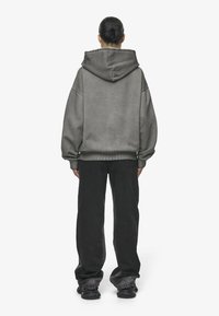 Pegador JULIA OVERSIZED - Zip-up sweatshirt - oil dyed deep grey