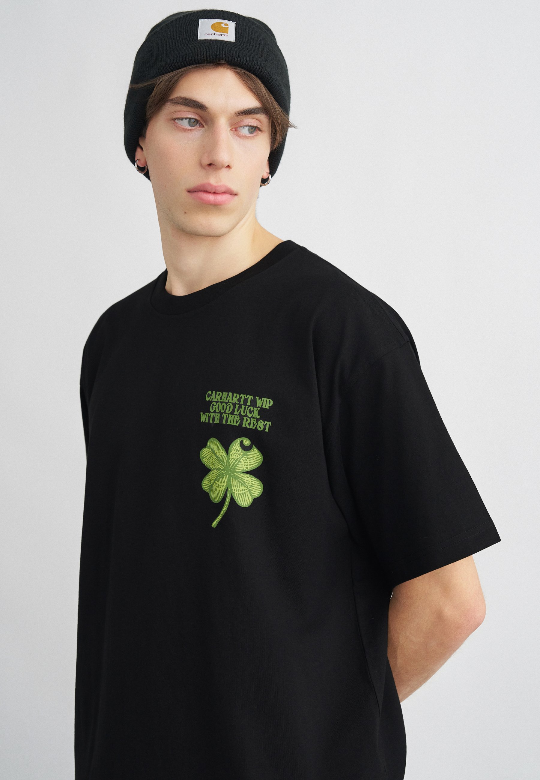 Carhartt WIP CLOVER - Print T-shirt - black - Zalando.co.uk