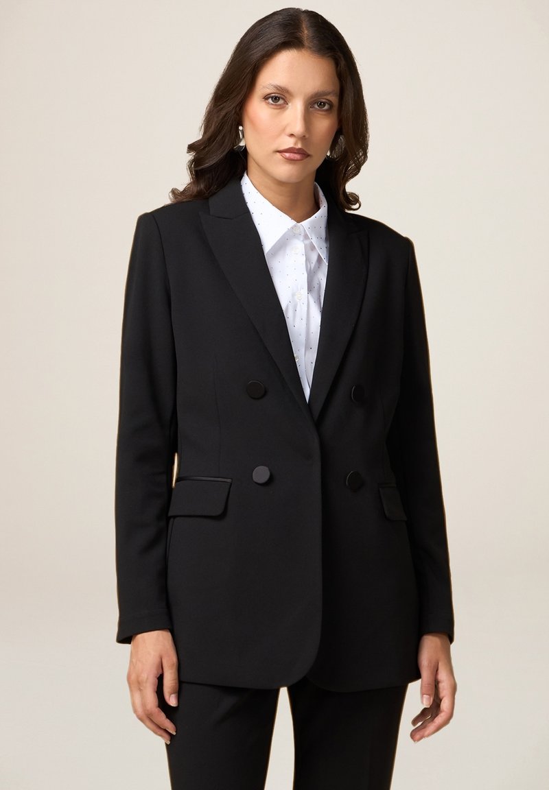 Oltre CON DETTAGLI IN RASO - Blazer - nero