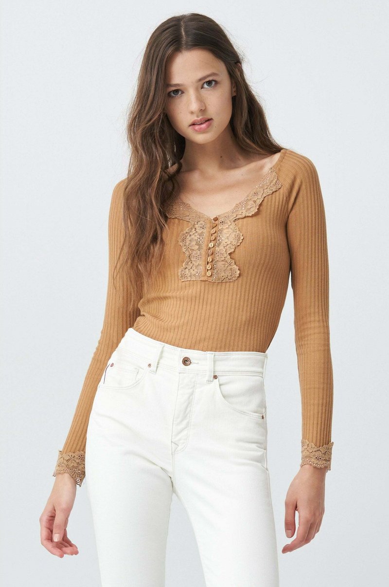 Salsa Jeans FRANCE Jersey de punto beige Zalando.es