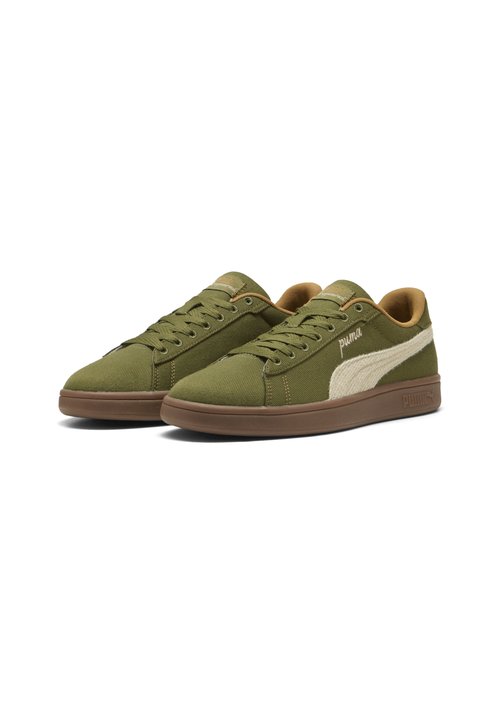 PUMA SMASH 3.0 ETIQUETA SNEAKERS UNISEX - Skate shoes - olive green-toasted almond — foto 2