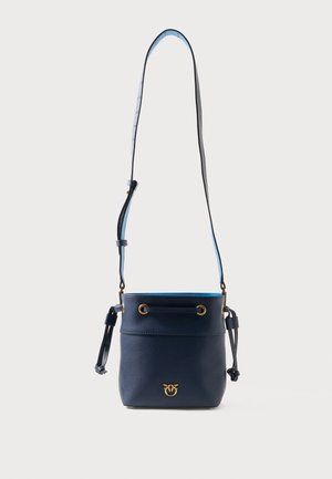 SECCHIELLO MINI DOUBLE - Borsa a tracolla - blu/azzurro/gold-coloured