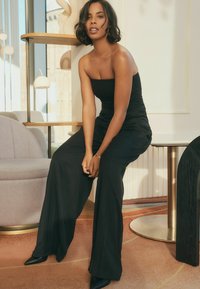 Next ROCHELLE HUMES PLEATED WIDE LEG - Nadrágok - black
