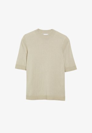 comma, STRICKPULLOVER - T-Shirt basic - beige