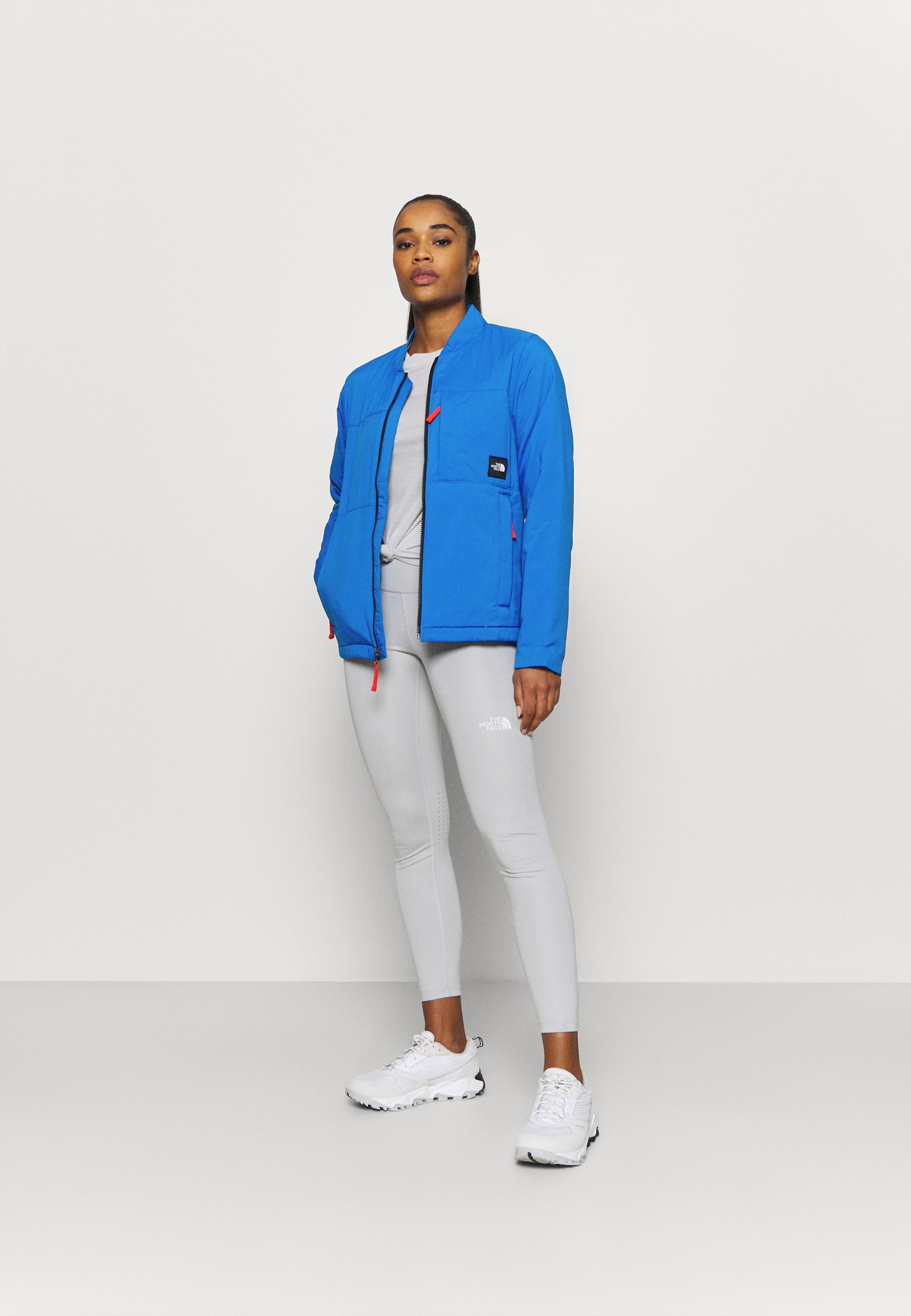 blue north face ski jacket
