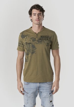 SHORT SLEEVE  - Camiseta estampada - kaki   khaki