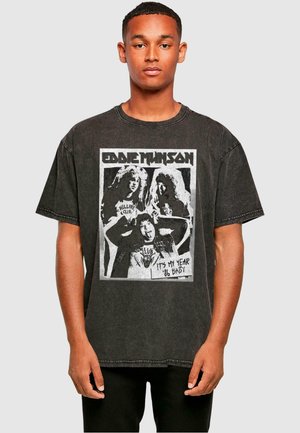 STRANGER THINGS EDDIE MUNSON ITS MY YEAR POSTER TEE - T-shirt med print - black