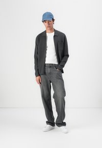 Samsøe Samsøe GUNA ZIP - Cardigan - black oyster