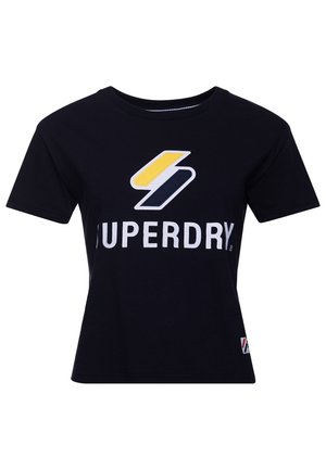 Print T-shirt - dark blue