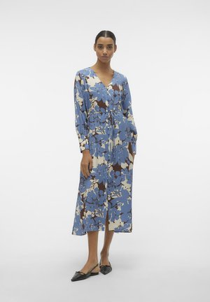 VMBRITA BERTA DRESS - Shirt dress - coronet blue