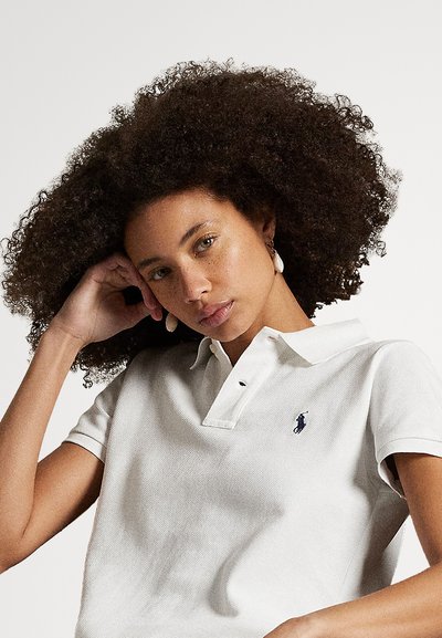 Polo Ralph Lauren Cotton Mesh Polo Dress - Kjole - white