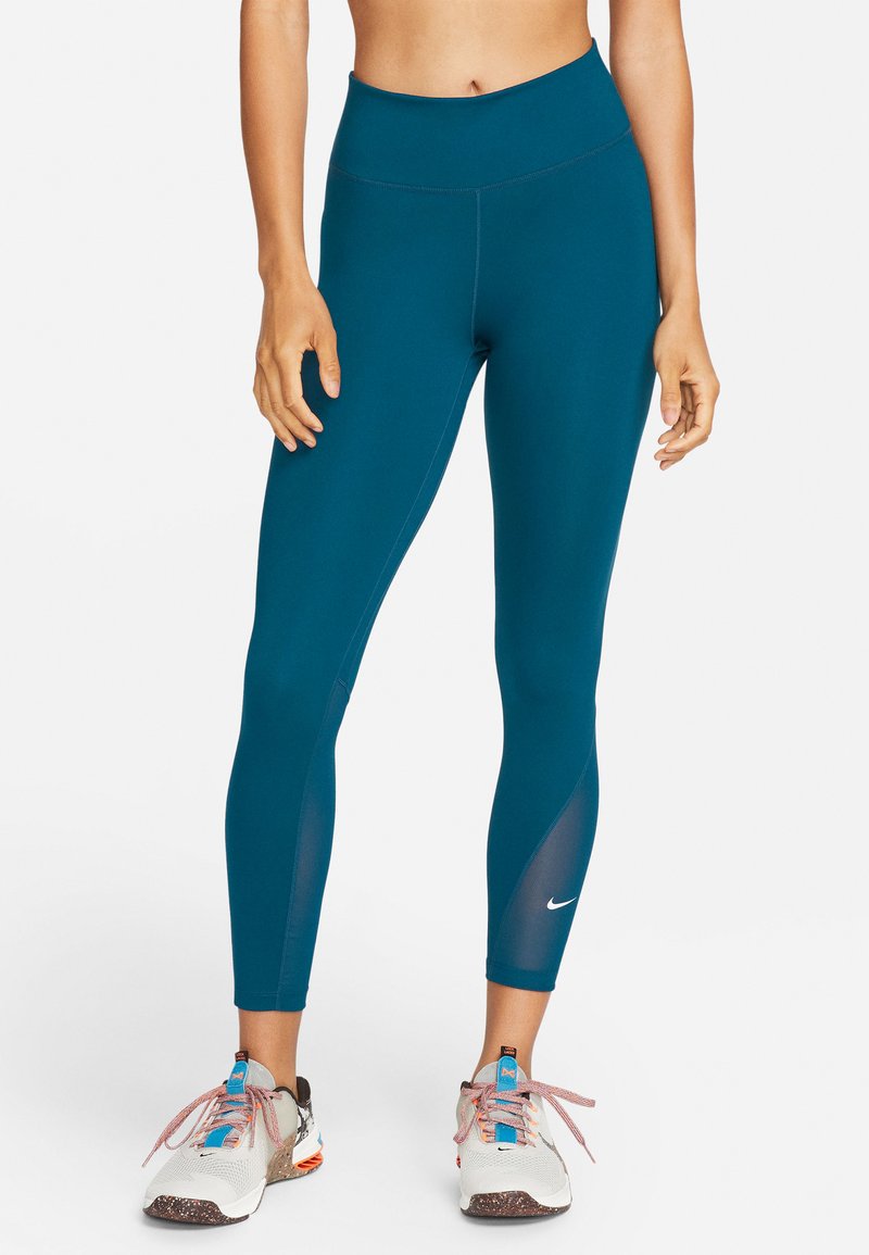 Nike Performance ONE - Leggings - valerian blue/white
