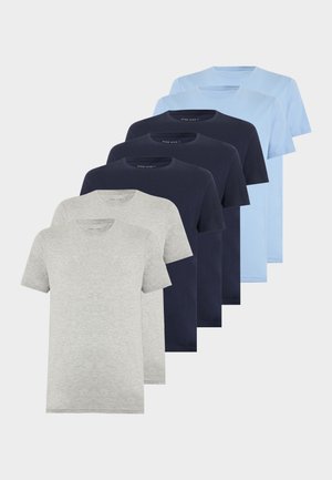 7 PACK - Βασικό μπλουζάκι - chambray blue/navy blazer