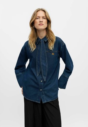 Skjortebluser - dark blue denim
