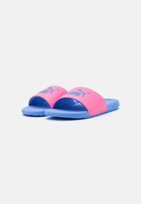 Puma COOL CAT 2.0 JR UNISEX - Rantasandaalit - fast pink/blue skies