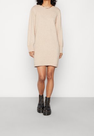 Robe fourreau - beige