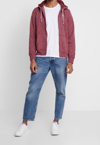 Hollister Co. Sudadera con cremallera - bordeaux