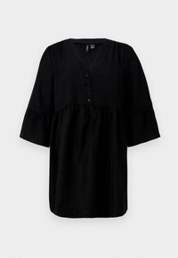 VMMELONY BUTTON MINI DRESS - Kjole - black