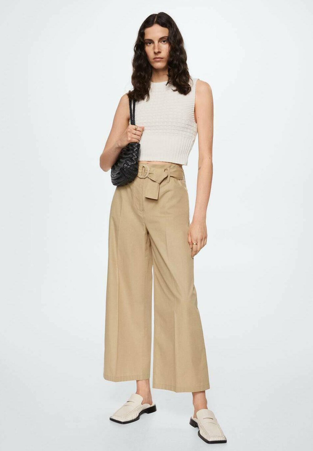 Mango MINIMAL - Pantaloni - sable/sabbia - Zalando.it