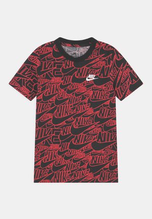 TEE KIDS - T-shirt med print - black/fusion red