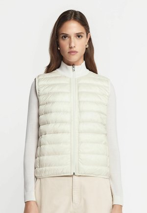 ULTRAFINE REVERSIBILE - Bodywarmer - weiß snowflake dark stone