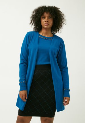 EMBELLISHED CUFFS  - Strickjacke - blue