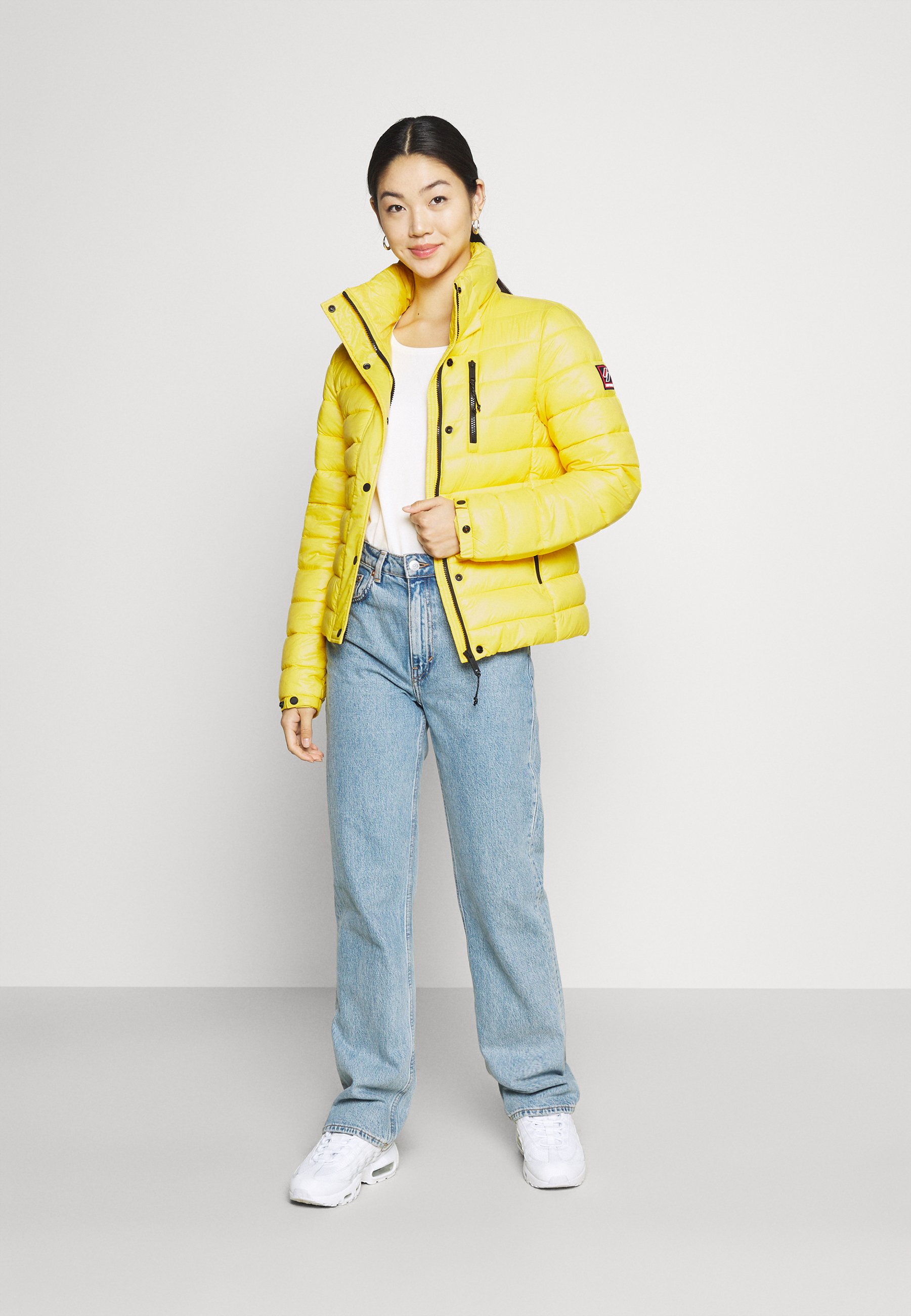 superdry coat yellow