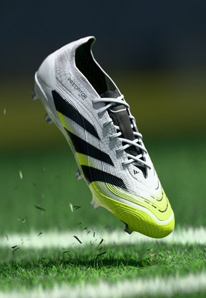 adidas Performance PREDATOR ELITE FG - Firm-ground football boots - footwear white/core black/lucid lemon