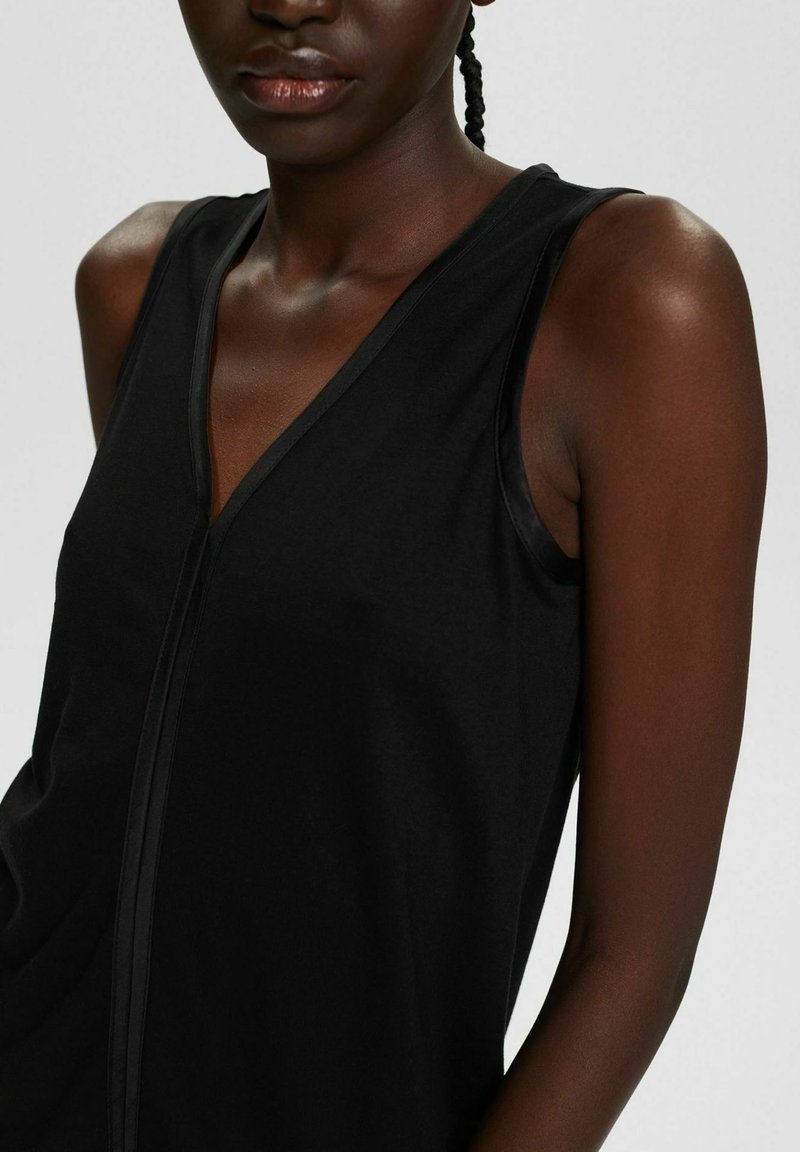 Damen T-Shirts | Esprit Collection MIT V AUSSCHNITT Top black/schwarz - RU47541 Damen T-Shirts | Esprit Collection MIT V AUSSCHNITT Top black/schwarz - RU47541