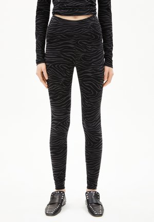 FARIBAA ZEBRARAA - Legging - black